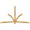 Ekena Millwork Davenport Rough Sawn Timber Gable Bracket, Western Red Cedar, 108"W x 63"H x 4"D x 4"F, 14/12 Pitch GBW108X63X0404DAV00RWR - alternate 1
